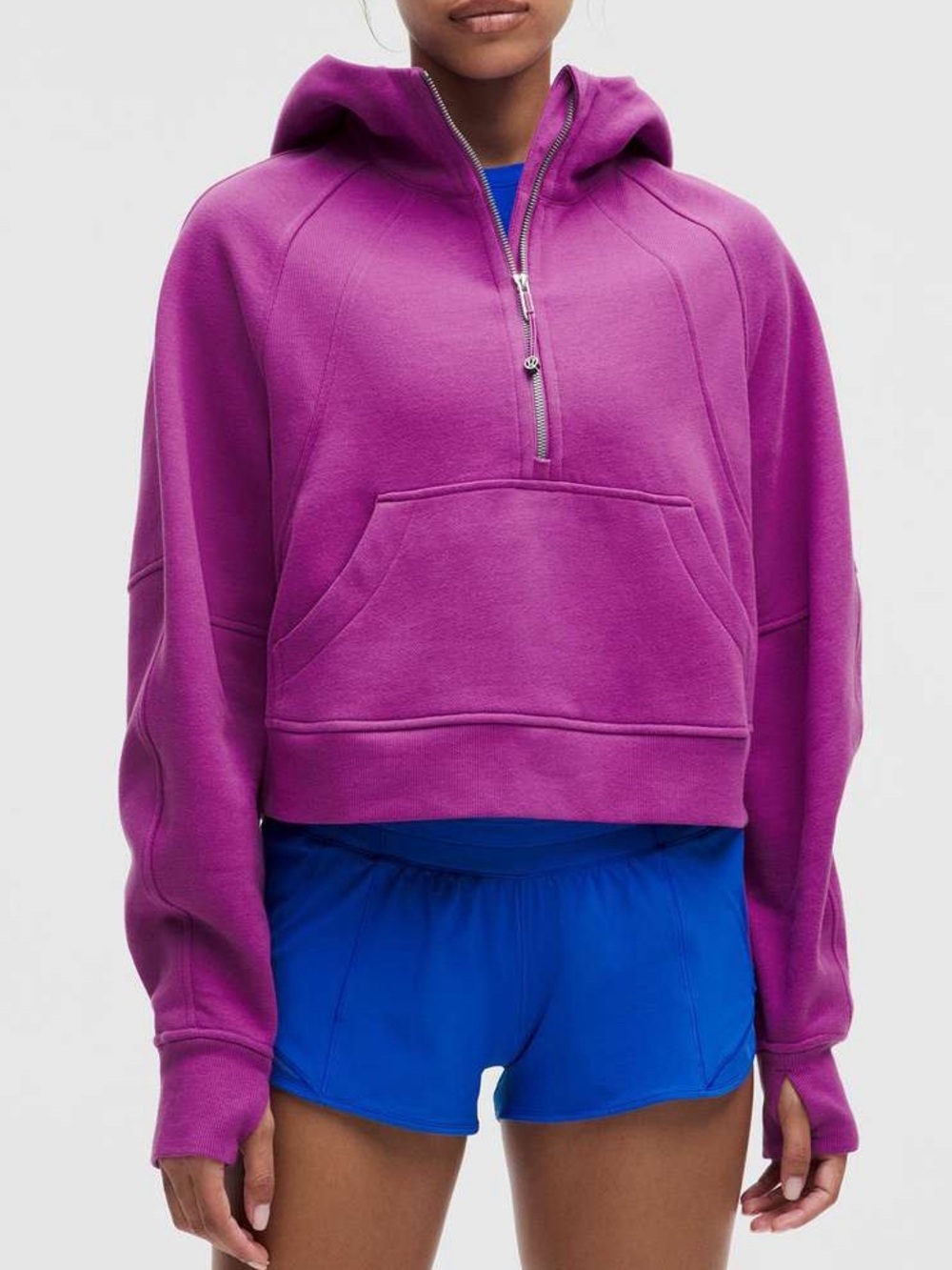 Lululemon Purple Scuba Oversized Half Zip sz M/L